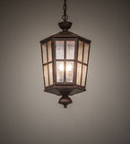 12"W Manchester 3 Lt Outdoor Pendant