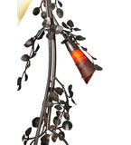 22"W Vinca Vine 12 Lt Floral Rustic Lodge Chandelier