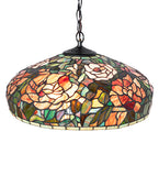 17"W Tiffany Peony Pendant