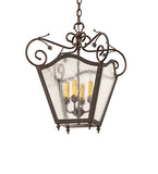 20"Sq Terena 4 Lt Mission Victorian Pendant