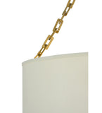 28"W Cilindro Eggshell Pendant