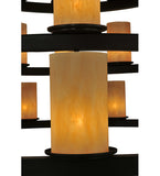 72"W Horizon Gold 4 Tier Contemporary Chandelier