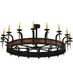 60"W Costello 16 Lt Gothic Lodge Chandelier