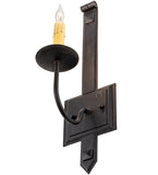 5"W Primitive Rustic Lodge 1 Lt Wall Sconce