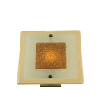 12"Sq Metro Fusion Bullion Fused Glass Contemporary Wall Sconce