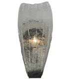 5.75"W Metro Fusion Crystal Clear Glass Wall Sconce