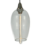 7"W Metro Fusion Orb Mouth Blown Contemporary Pendant