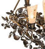 30"L Vinca Vine 7 Lt Floral Chandelier