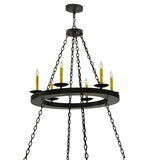 61"W Loxley 24 Lt Two Tier Lodge Gothic Chandelier