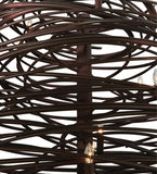 62"W Cyclone 36 Lt Contemporary Chandelier