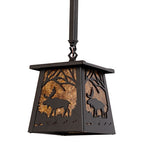 7.5"Sq Moose at Dawn Mini Pendant