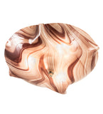 16"W Atelier Chambord Swirl Glass Flush Mount