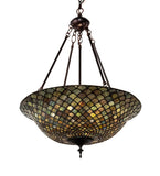 20"W Tiffany Fishscale Inverted Pendant