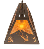 61"L Mountain Range Lodge Island/Billiard Pendant