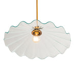 18"W Metro Galatia Scalloped Seedy Industrial Pendant