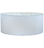 60"W Cilindro White Contemporary Flush Mount