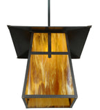 24"Sq Stillwater Cross Mission Solid Mount Outdoor Pendant