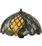 23"H Capolavoro Stained Glass Table Lamp