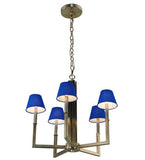 24"W Rula 5 Lt Contemporary Chandelier