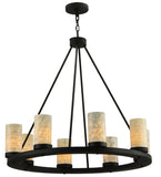 37.5"W Loxley Jadestone 8 Lt Chandelier