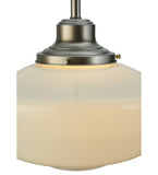 16"W Revival Schoolhouse W/Traditional Globe Pendant
