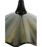 18"W Metro Fusion Galatia Scalloped Gold Iridescent Modern Pendant