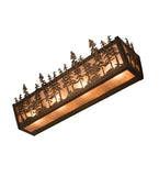 24"W Tall Pines Rustic Lodge Vanity Light
