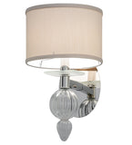 8"W Murano Bauble Contemporary Wall Sconce