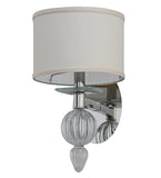 8"W Murano Bauble Contemporary Wall Sconce