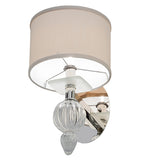 8"W Murano Bauble Contemporary Wall Sconce