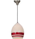 9"W Magellan Traditional Blown Glass Pendant