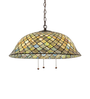 24"W Tiffany Fishscale Pendant