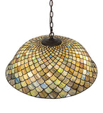 24"W Tiffany Fishscale Pendant