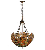 22"W Tiffany Laburnum Floral Inverted Pendant
