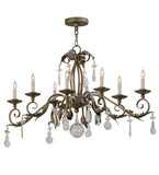 44"L Windsor 8 Lt Oblong Victorian Chandelier
