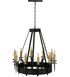 36"W Costello 10 Lt Gothic Chandelier