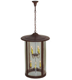 24"W Fulton Hanging Lantern Traditional Outdoor Pendant