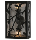 10"W Branches with Leaves Outdoor Wall Sconce