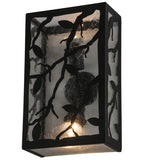 10"W Branches with Leaves Outdoor Wall Sconce