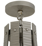 48"W Barrel Stave Metallo 8 Lt Contemporary Chandelier