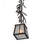 5.5"Sq Lodge Pine Branch Mini Pendant