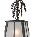 5.5"Sq Lodge Pine Branch Mini Pendant