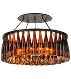 38"W Tuscan Vineyard Estate 36 Wine Bottle Chandelier