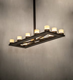 54"L Stratum 12 Lt Contemporary Chandelier