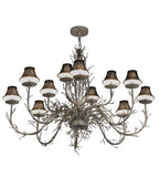 50"W 12 Lt Lodge Twigs Chandelier