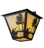 15"W Quail Hunter W/Dog Solid Mount Outdoor Wall Sconce