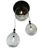 41"W Euri Tanta 3 Lt Cascading Contemporary Pendant