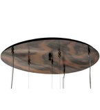 36"W Euri Tanta Pouring 3 Lt Cascading Contemporary Pendant