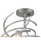 30"W Cyclone 18 Lt W/Glass Shades Contemporary Chandelier