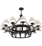 52"W Ethel 12 Lt Lodge Chandelier